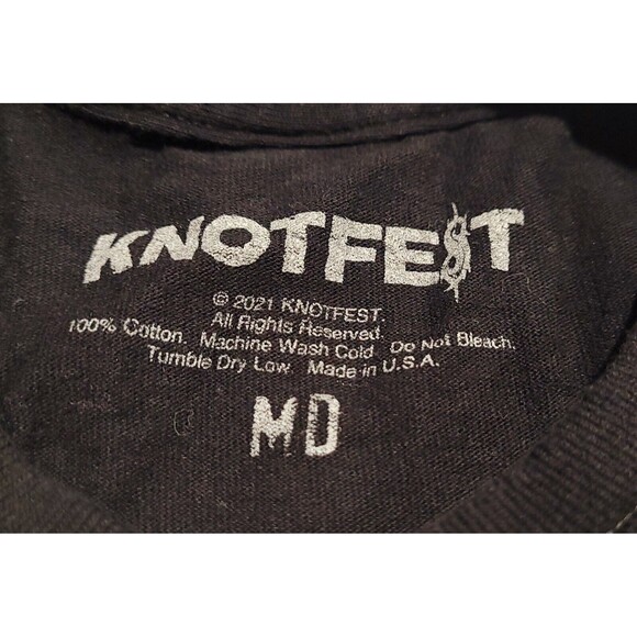 KNOTFEST 2021 Los Angeles SLIPKNOT Metal Band LA ‘21 Concert T Shirt Medium EUC - Picture 5 of 7